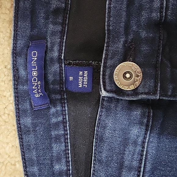 Dark Wash Denim Capris Bandolino 18 - Picture 4 of 4